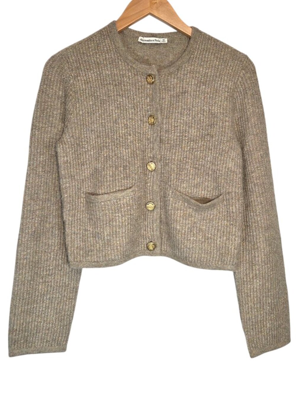 Abercrombie and Fitch Collarless Sweater Jacket